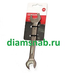 Рожковый ключ 17 х 19 мм (гаечный двухсторонний Cr-V)