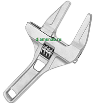 Ключ разводной сантехнический короткий 200 мм (ход зева 16-68 мм) облегченный