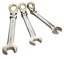 Комбинированные трещоточные ключи с шарниром удлиненные 8-19 мм
