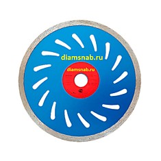 Диск алмазный сплошной перфорированный ультратонкий 230x22.23x1.8x10 для УШМ болгарки по плитке