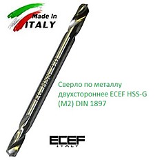 Сверло по металлу двухстороннее 5 мм х17/62 мм ECEF HSS-G (М2) DIN 1897